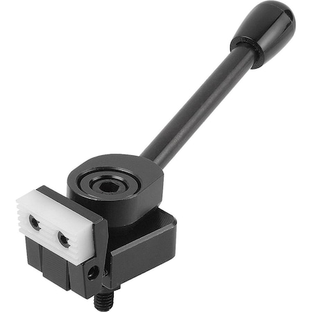 Kipp Side Clamp Left A=38, 5 25X25, Form:D Steel K0035.006040